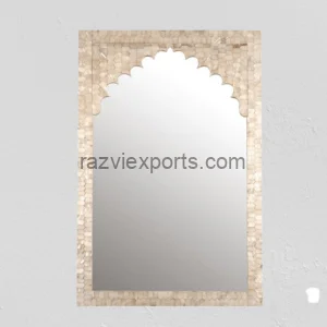 Mother of pearl inlay mirror