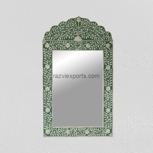 Black Mother of Pearl Mirror | MOP Wall Mirror