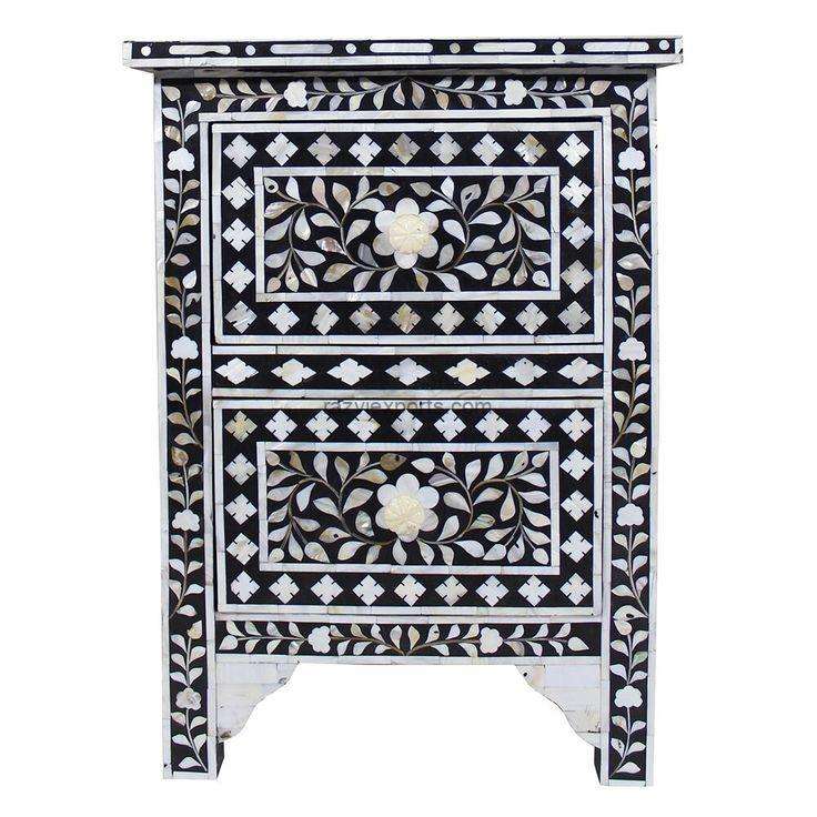 Bone and Mother of Pearl Inlay Products Catalouge 10 Mother of Pearl Night Stand Manufacturer