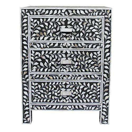Mother of Pearl Inlay Nightstand | MOP Night Satnd
