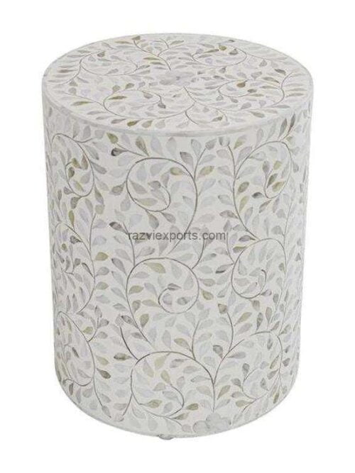 Mother of Pearl Inlay Stool Bulk Quantity | MOP Stool