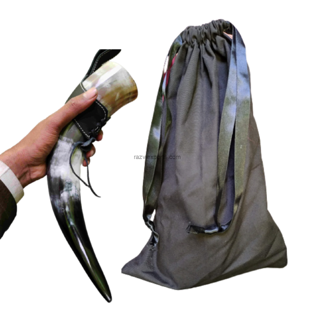 Viking Drinking Horn Products Landing Page 6 Viking Drinking Horn with Leather Belt