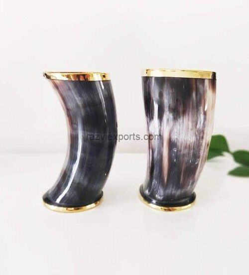 Viking drinking horn cup for sale- Razvi Exports