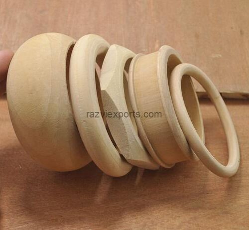 Custom Wooden Bangles Manufacturer- Razvi Exports