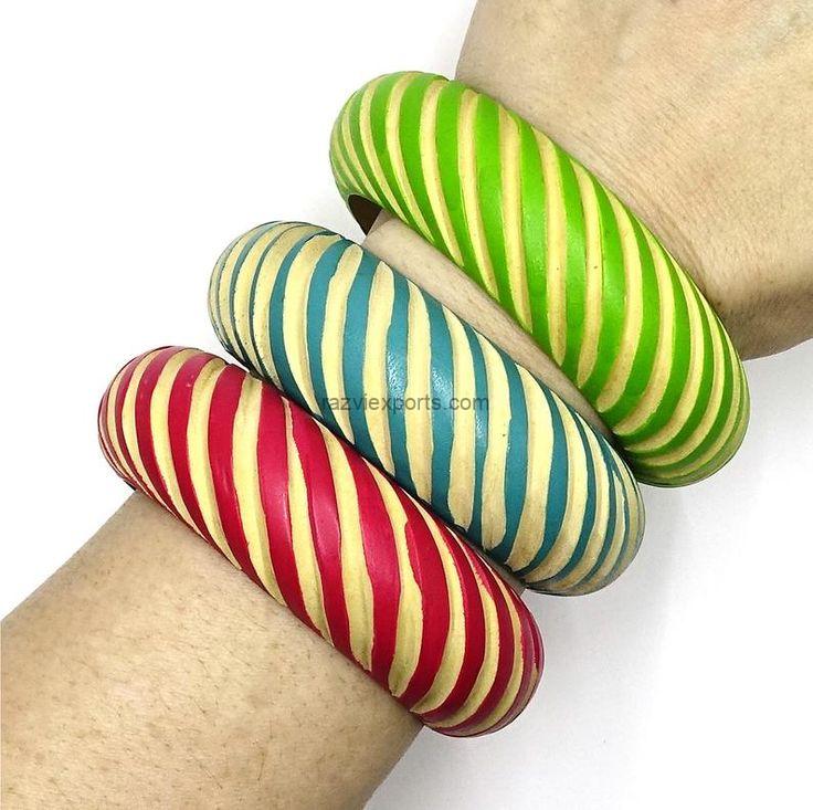 Leading Manufacturer of Wood Bangles | B2B Wholesale 7 Wood Bangles and Jewelry Manufacturer in India
