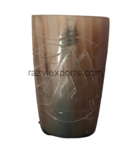 engraved drinking horn cup for vikings manufacturer