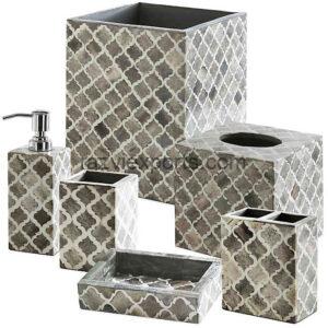 Bone Inlay Bathroom Set accessories Manufacturer