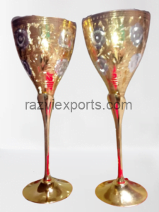 Brass Wine Glass manufacturer & supplier in india