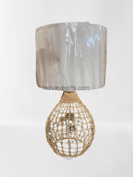 Rattan Table Lamp manufacturer & supplier in india