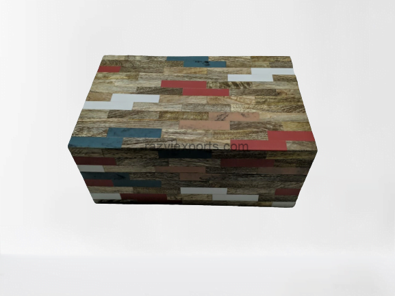 wood and resin inlaid wooden box manufacturer & supplier in india