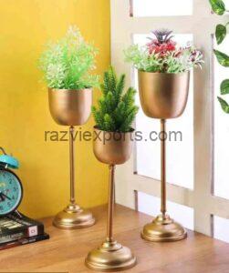 Metal stand Planter set manufacturer