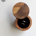 mango wooden round ring box