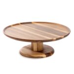 wooden cake stand