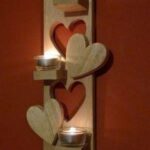 wooden candle hangging stand