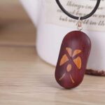 wooden nacklace pendant