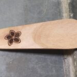 wooden shoe horn with custom engraving