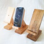 wooden standing mobile stand