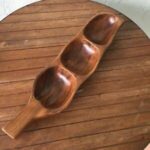 wooden tamarind shape platter