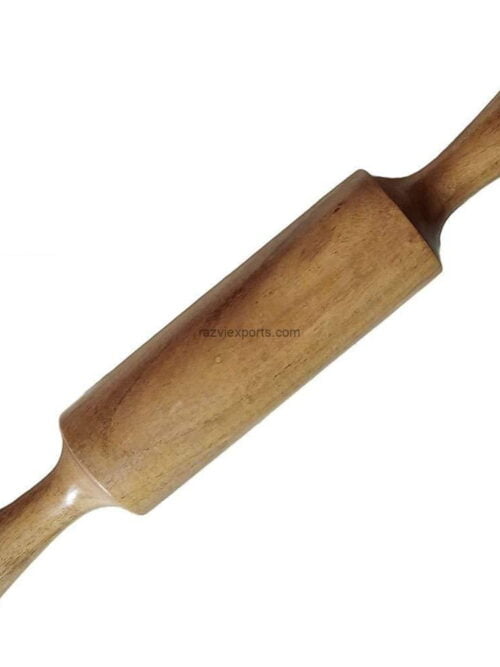 Personalized French-Style Wooden Rolling Pin Razvi Exports