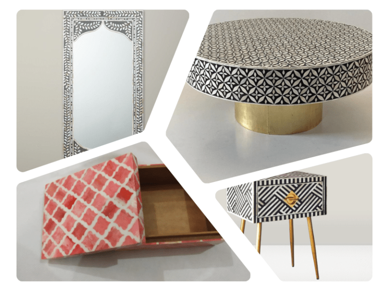 Premium Indian Handicrafts Manufacturer, Supplier & Global Exporter 9 bone inlay products Manufacturer and Exporter Razvi Exports