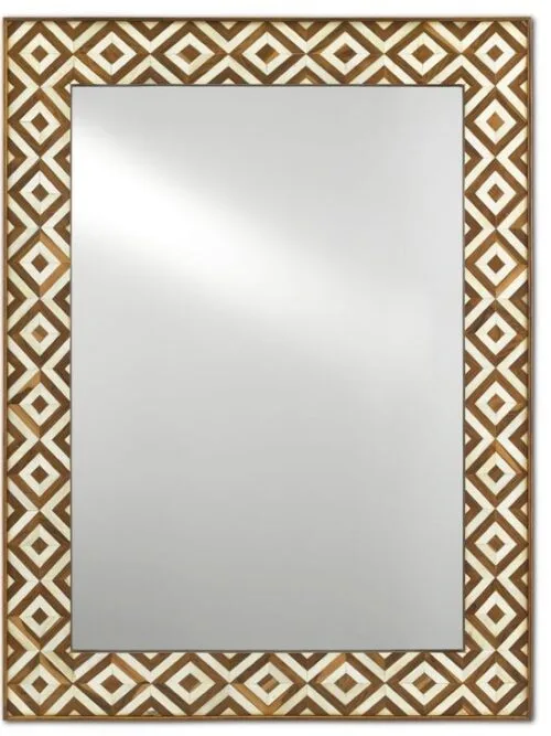 Brown Bone Inlay Floor Mirror Manufacturer Razvi Exports