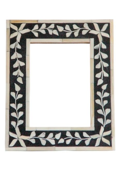 Buy Bone Inlay Wall Mirror Floral Design- Razvi Exports