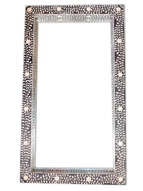 Buy Large Bone Inlay Floor Mirror- Razvi Exports