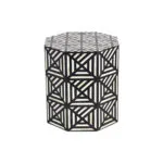 Bone inlay drum side table manufacturer 1
