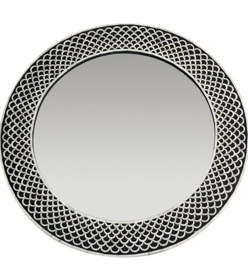 fish-scale-black-bone-inlay-round-mirror