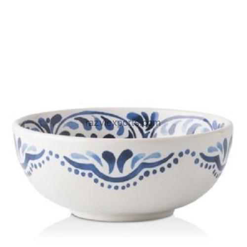 Beautiful White Round Ceramic Bowl | Razvi Exports