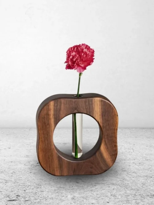 wood flower vase manufacturer Razvi Exports