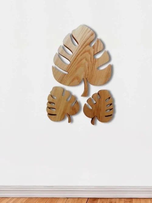 Wooden Arts Wall Decor Leaves | Handcrafted Wooden Wall Art