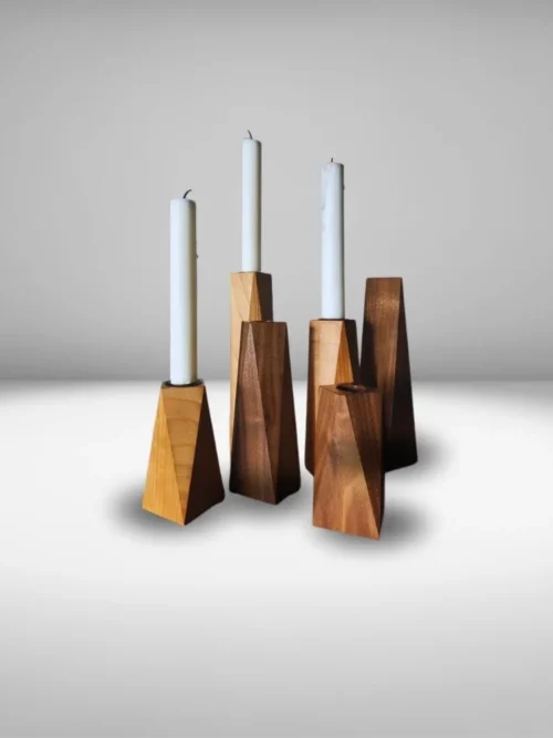 wooden taper candle holders manufacturer Razvi Exports