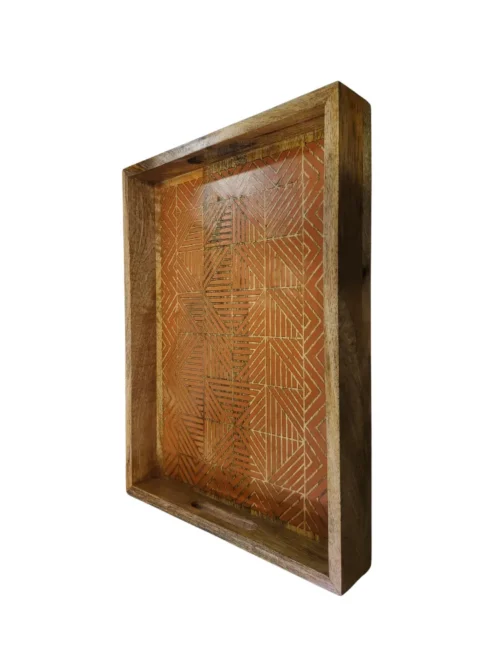 Mango Minimalistic Wood Tray – Handmade by Razvi Exports