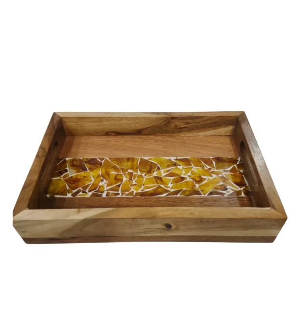Decorative Wood Serving Tray