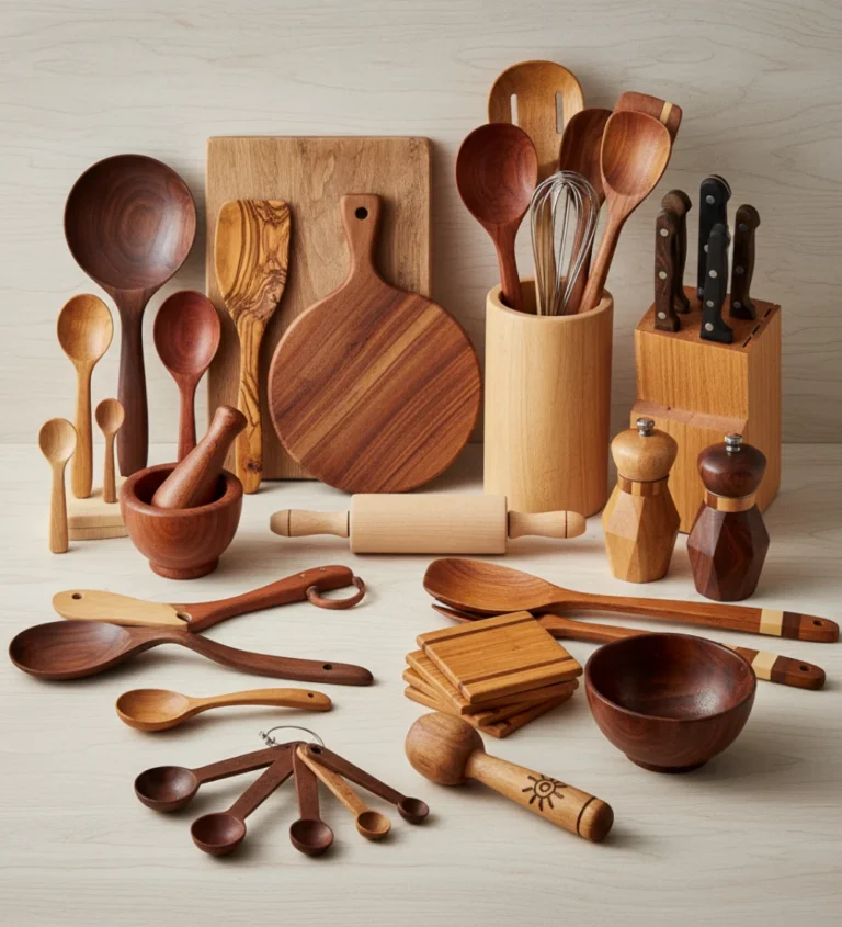 wooden kitchenware