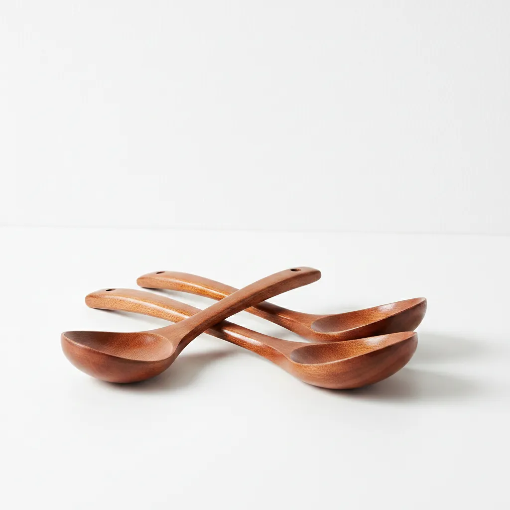 wooden ladle set natural wooden serving spoons for kitchen use