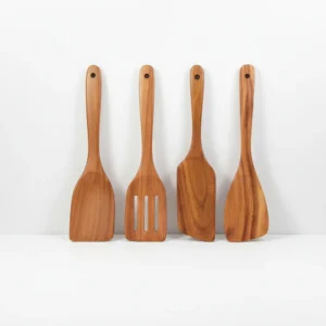 wooden spatulas set of 4 made from acacia wood in 11 inch size