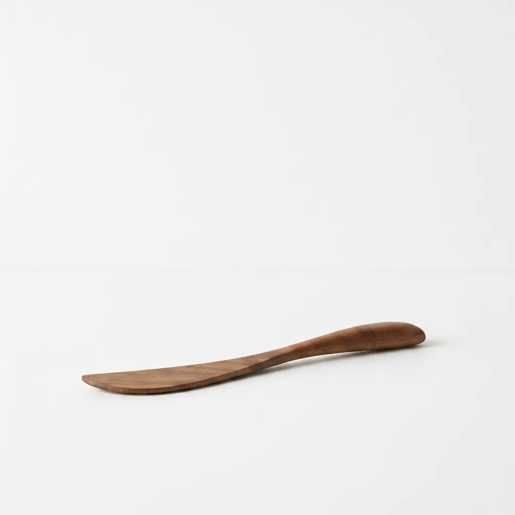 acacia wood butter knife for jam butter and condiment serving