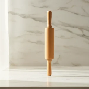 handmade rolling pin revolving dough roller crafted from natural wood
