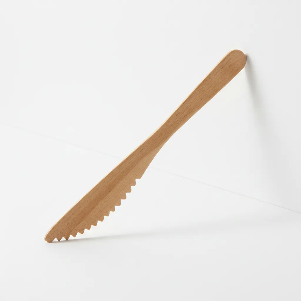 wooden butter knife natural mango wood breakfast spreader tool