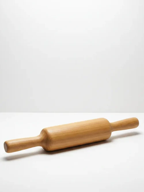 wooden rolling pin 12 inch made from mango wood with handles