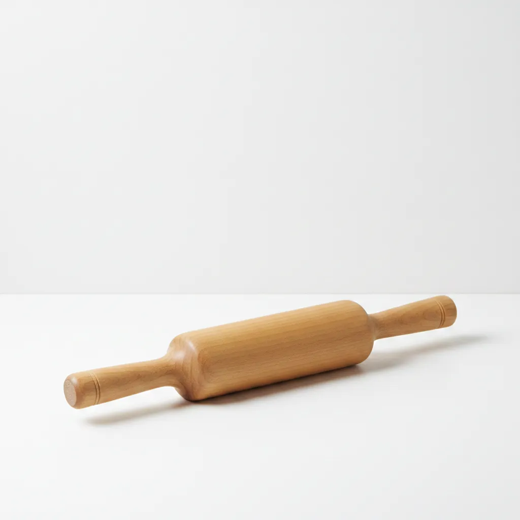 classic wooden rolling pin crafted from natural mango wood