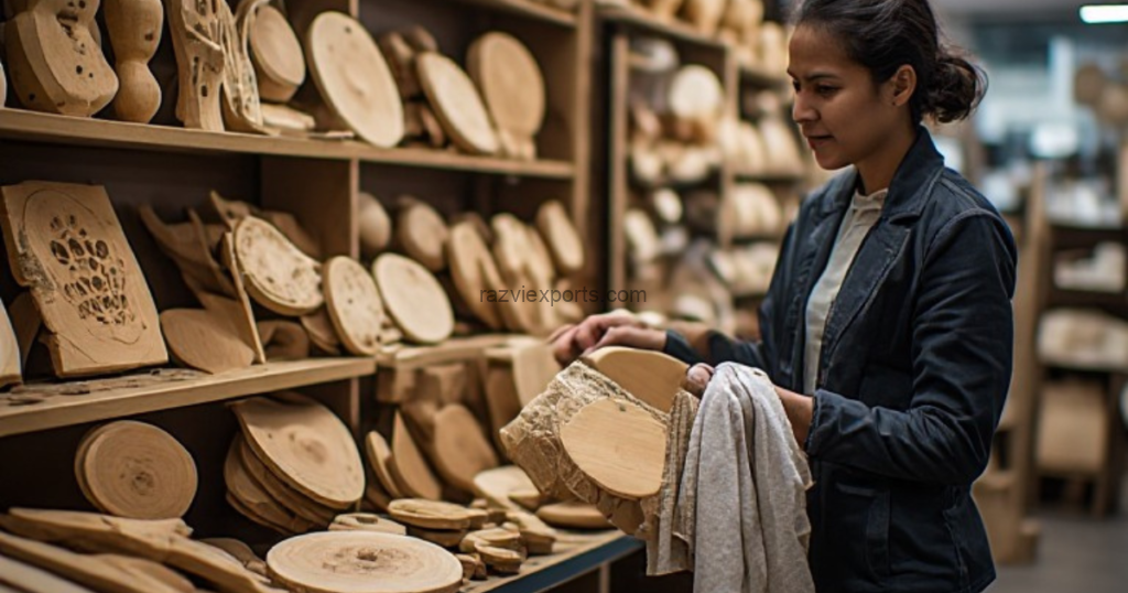 Mango wood used in handmade handicrafts with proper care and maintenance