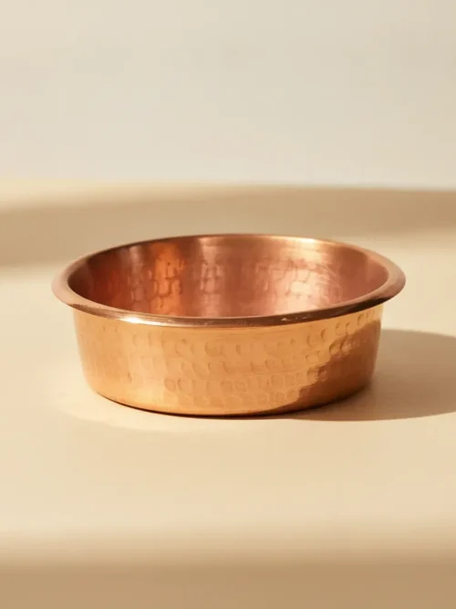 copper cereal bowl 6 inch diameter with 2.5 inch height