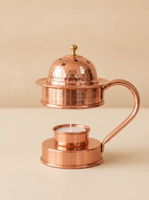 copper essential oil diffuser 4 inch diameter and 6 inch height