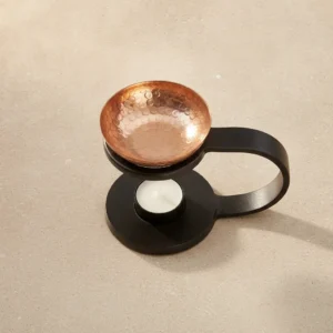 copper massage oil heater 4 inches high weighing 0.7 kg