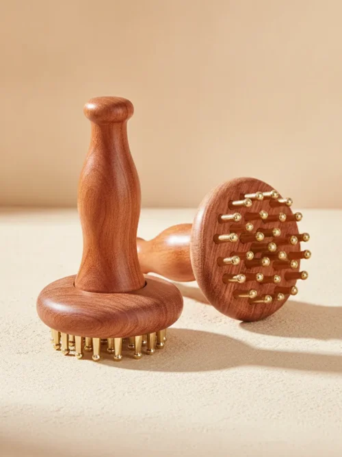 Kansa scalp and body massager 6 inches high and 3.5 inches diameter