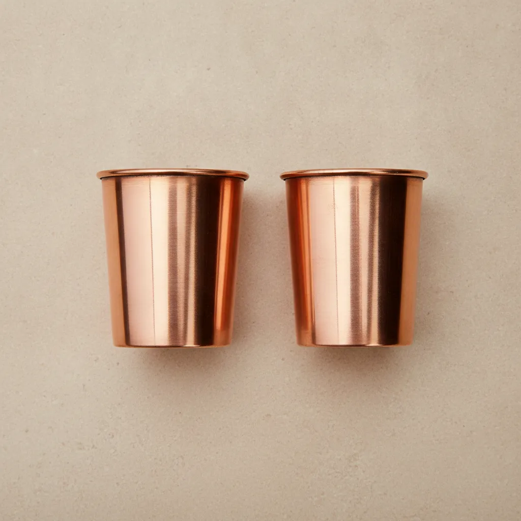 plain copper cup 300ml made from 99%+ pure copper