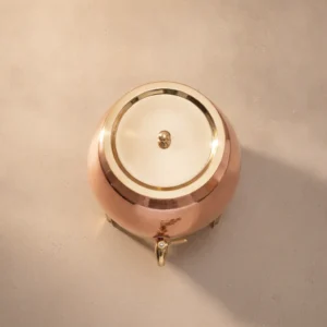 plain copper pitcher with stand 2L weighing 1kg for water serving